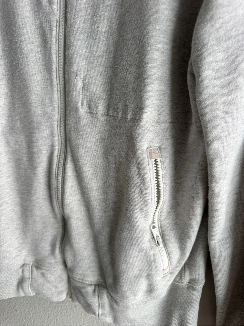 JCrew Sporting Life Full Zip Sweatshirt Jacket Grey Mens Medium Mock Neck